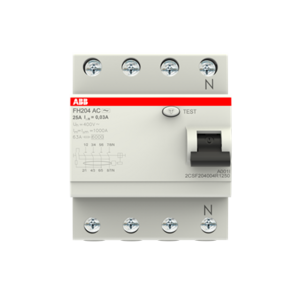ABB 4P 25A 30MA AC-TYPE RESIDUAL CURRENT CIRCUIT BREAKER
